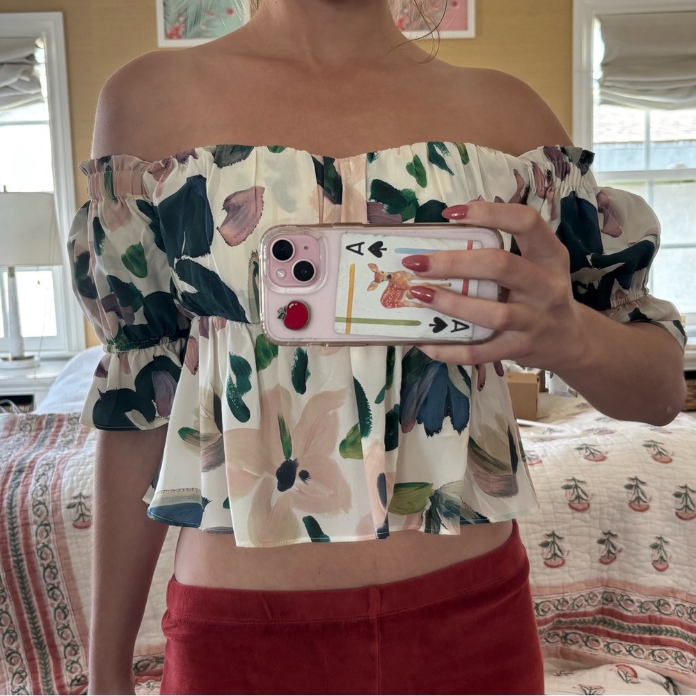 Stone Cold Fox Floral Off-Shoulder Top